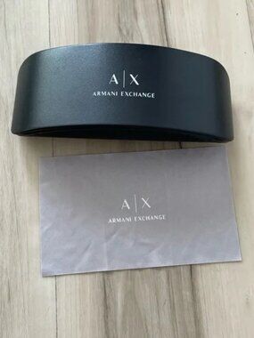 Armani Exchange Hard Clam Shell Eyeglass/Sunglass Case – Black – VERY GOOD 🔥